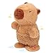 Easfan Talking Capybara Repeats What You Say Walking Singing Stuffed Animal Electric Interactive Plush Toy Funny Animated Toy Mimicking Speaking Birthday for Kids Toddlers9 - Image 2