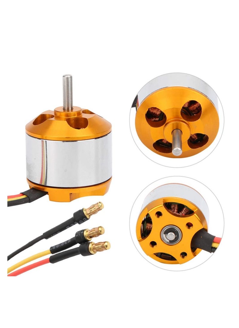 SYOSI - High Power RC Quadcopter Motor Replacement, RC Brushless Motor Upgrade High Power Motor RC Quadcopter Motor High-Efficiency RC Motor Quadcopter Power Boost Compatible with RC Quadcopter(2200KV) - Image 1