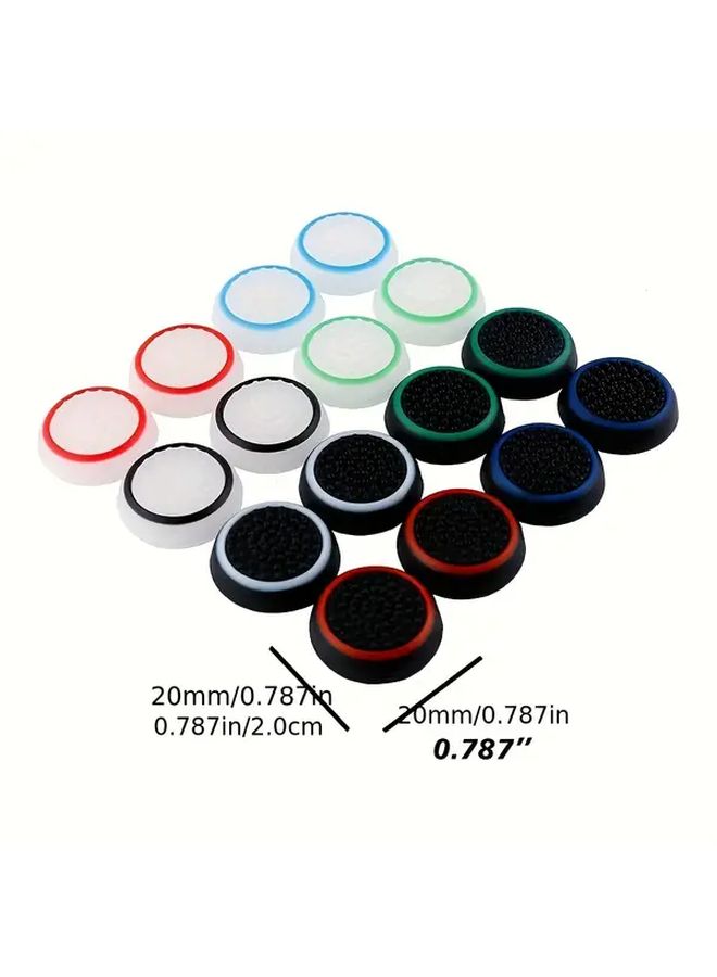 Color Silicone Thumb Grip Caps For PS4 Xbox Series XS Controllers Anti Slip Ergonomic Joystick Covers - Image 3