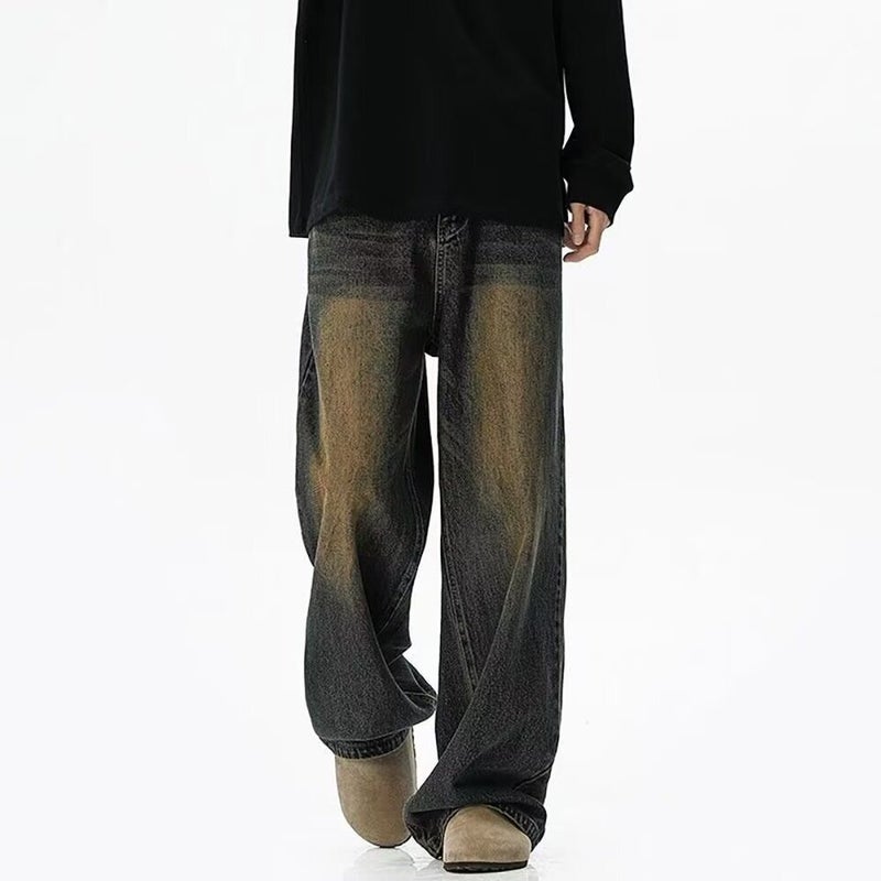 Unisex Classic Denim Jeans Loose Fit Daily Outdoor Wear - Image 3