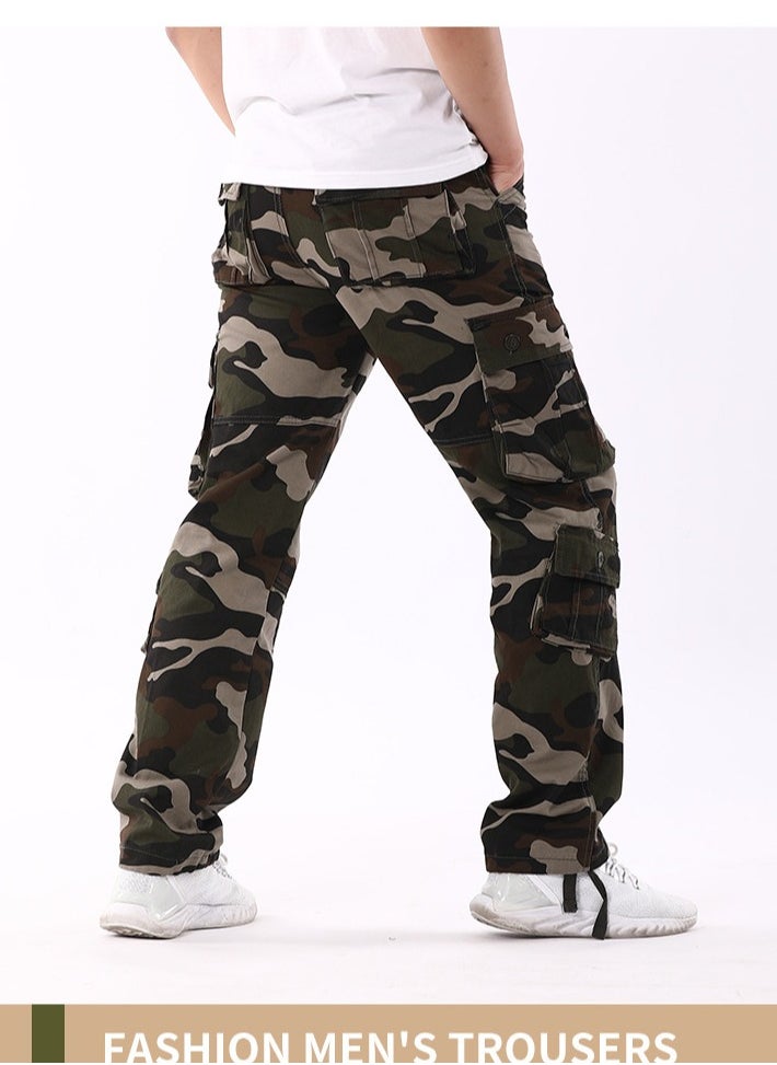Generic Men's Camouflage Pants Casual Pants Green Camo  - Image 2