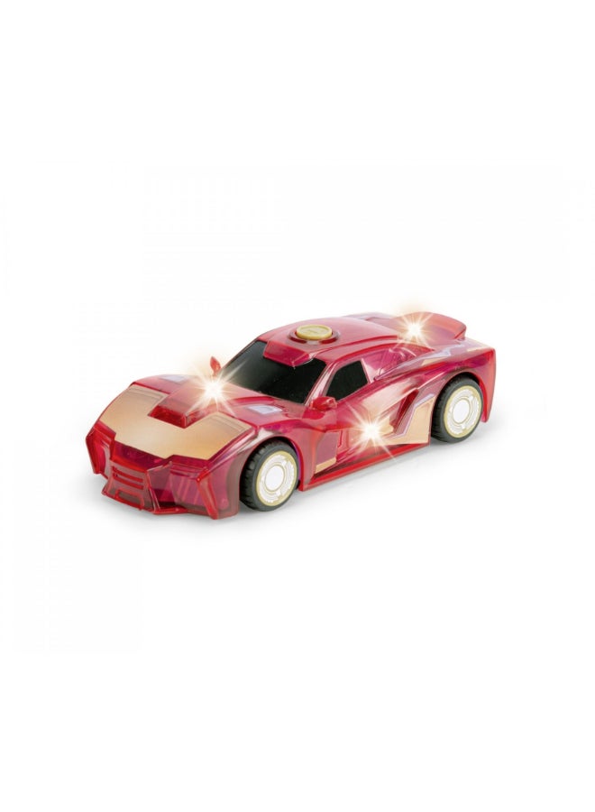 Jada Marvel Iron Man Light Hero Iron Man Die-cast Car (1:32, Red/Gold) - Image 2