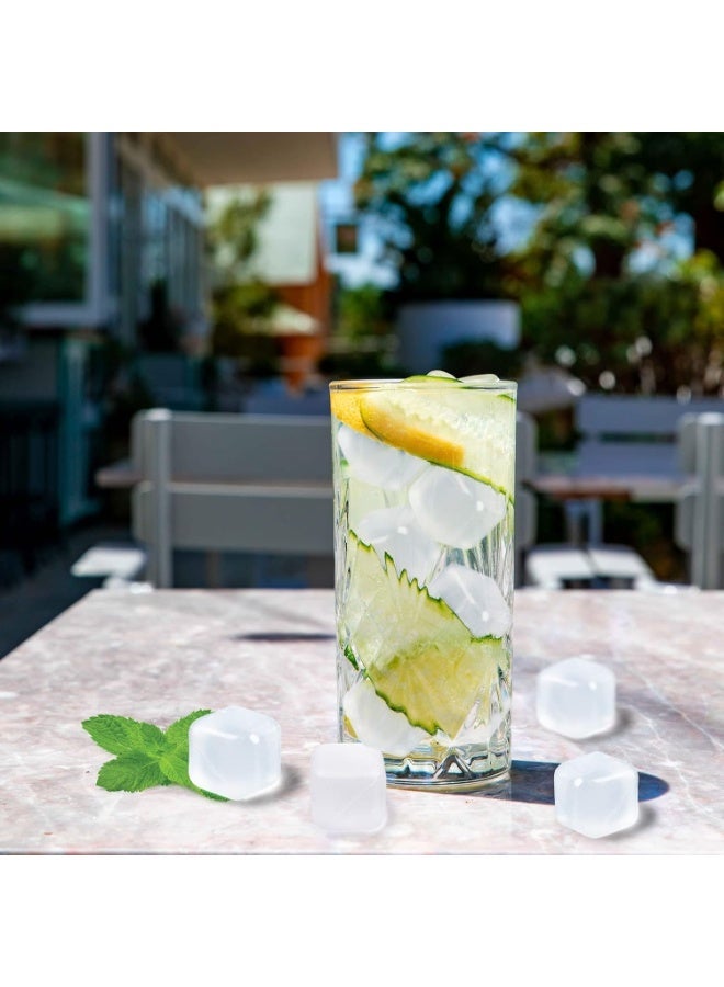 60 Pack Reusable Ice Cubes – Non-Melting BPA-Free Refreezable Plastic Ice Cubes for Drinks, Cocktails, Juice & Coffee – Multi-Color Reusable Fake Ice Cubes to Keep Drinks Cold Longer Without Diluting – Durable Freezable Ice Cubes for Home Parties, Bars, Travel Coolers & Daily Use - Image 4