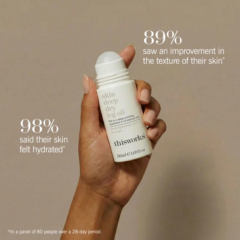 This Works This Works Skin Deep Dry Leg Oil Roller Ball 50ml