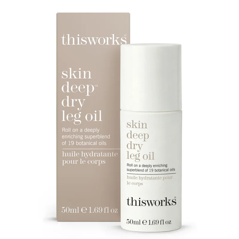 This Works This Works Skin Deep Dry Leg Oil Roller Ball 50ml