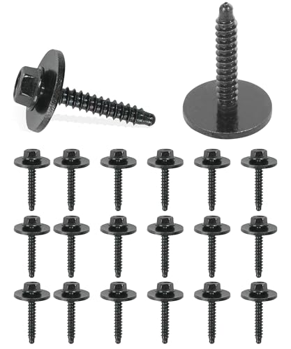 UBOG 20PCS Fender ScrewsFender Liner ScrewsCar Accessories Bumper BoltsFender Liner Bumper Cover Splash Shield Bolt ScrewSplash Shield Screws ReplacementCompatible 11570498 W716345S450B - Image 1