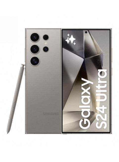 Galaxy S24 Ultra 5G Dual SIM Titanium Gray 12GB RAM 256GB - Middle East Version