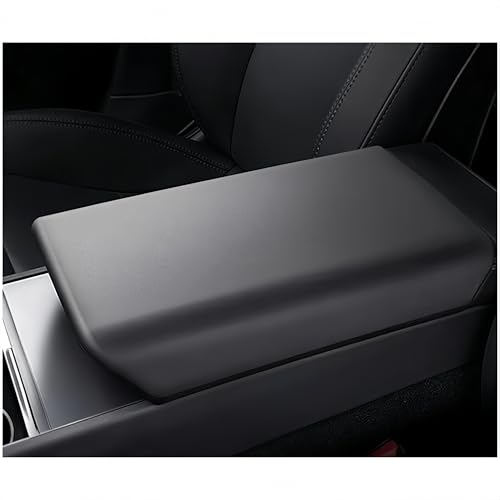 frani Center Console Armrest Cover Designed for Tesla Model 3 Highland 20242026 and Model Y Juniper 2026 RefreshNonSlip Designed with EZ Snap On InstallBlack - Image 1