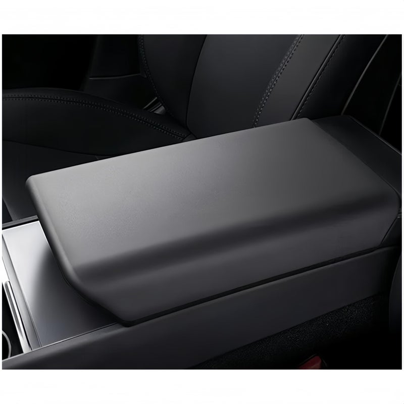 frani Center Console Armrest Cover Designed for Tesla Model 3 Highland 20242026 and Model Y Juniper 2026 RefreshNonSlip Designed with EZ Snap On InstallBlack - Image 2