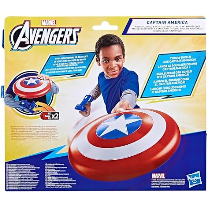HASBRO MARVEL AVENGERS CAPTAIN AMERICA BLAST MAGNETIC SIGN + GLOVE + SUPERHERO INSPIRED ROLE PLAY AGES 5+ - Image 5