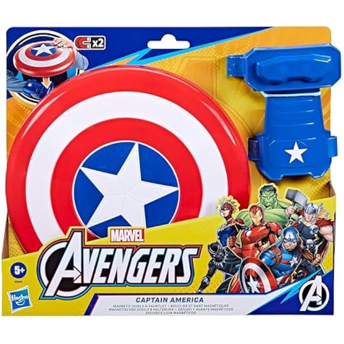 HASBRO MARVEL AVENGERS CAPTAIN AMERICA BLAST MAGNETIC SIGN + GLOVE + SUPERHERO INSPIRED ROLE PLAY AGES 5+ - Image 4