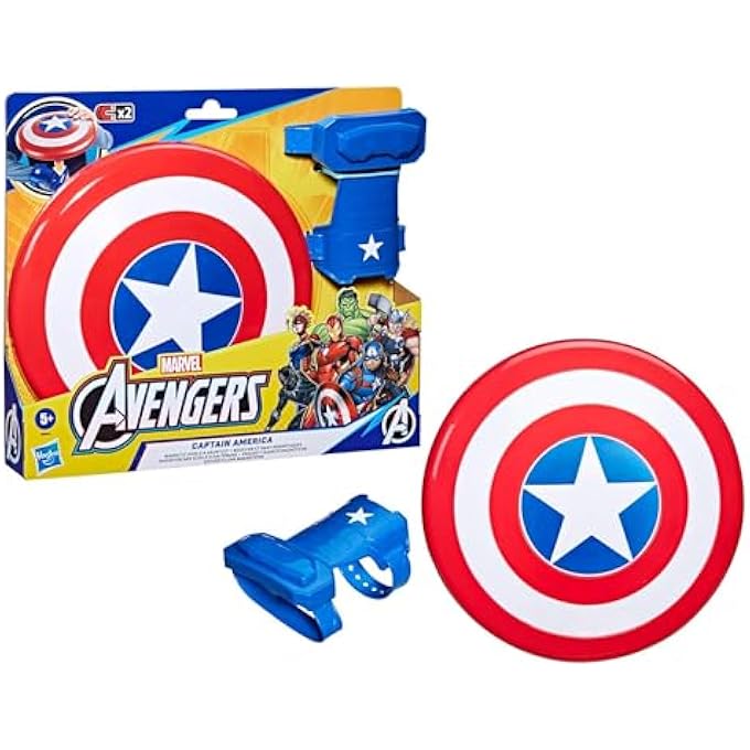 HASBRO MARVEL AVENGERS CAPTAIN AMERICA BLAST MAGNETIC SIGN + GLOVE + SUPERHERO INSPIRED ROLE PLAY AGES 5+ - Image 3