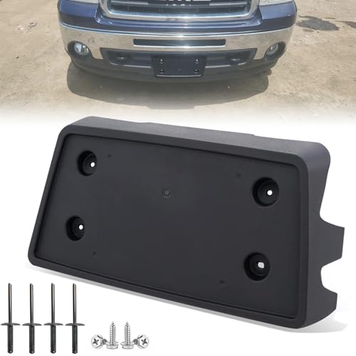 Wocch Front License Plate Frame for GMC Sierra 1500 20072013 for Sierra 2500HD 3500 HD 20072010 Front Bumper License Plate Holder Mounting Bracket Cover Replace 15781553 Partslink GM1068125 - Image 1