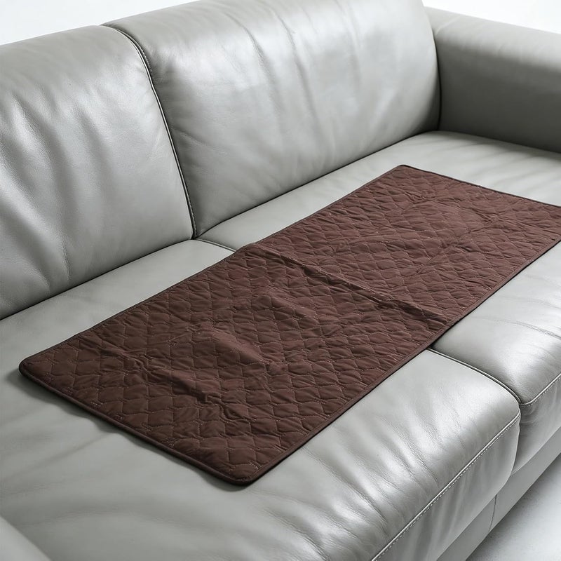 Couch Cover, Polyester Oxford Fabric Furniture Protector, Anti Slip Pet Cover, Ideal for Dogs, Cats, Sofa Bed & Picnic Mat, 75x180cm (Brown) - Image 4