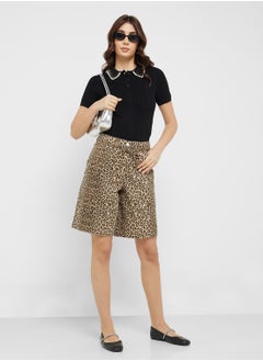 ONLY Pearl Collar Detail Polo Top  - Image 4
