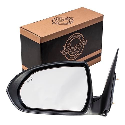 Brock Replacement Drivers Power Side View Mirror Heated w/Blind Spot Detection Compatible with 17-18 Elantra Sedan 87610F3020 - Image 1