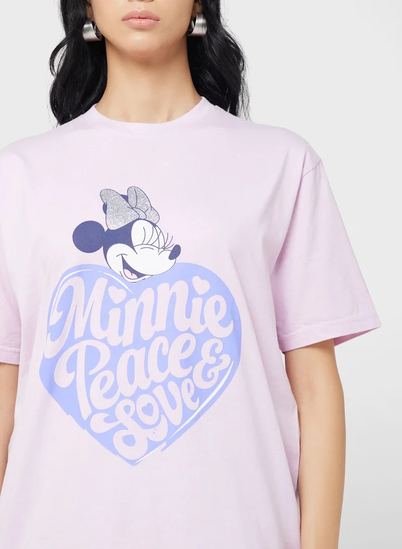 Disney Minnie Oversize Garment Dye T-Shirt