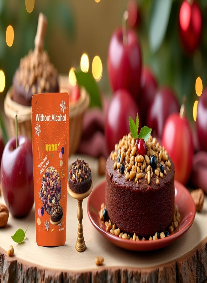 BOGATCHI Premium Plum Cake Fruit Mix (180g) - Authentic Kerala Style Dry Mixed Fruits for Cake Baking, Includes Cashew, Dates, Ginger & Cherry - Image 5