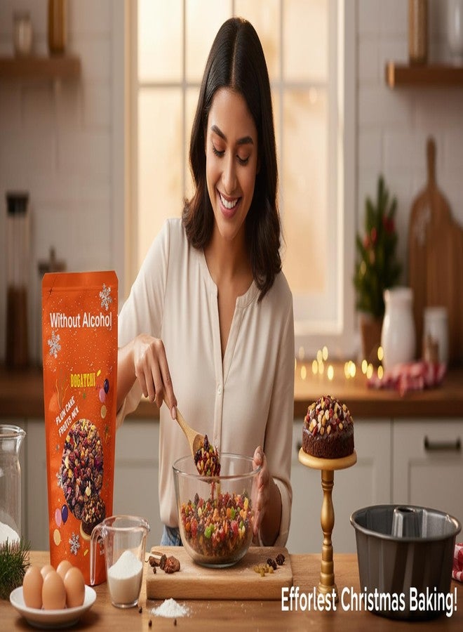 BOGATCHI Premium Plum Cake Fruit Mix (180g) - Authentic Kerala Style Dry Mixed Fruits for Cake Baking, Includes Cashew, Dates, Ginger & Cherry - Image 3