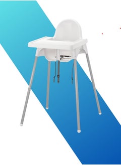 MAAS Adjustable High Chair with Food Tray and Safety Belt for Children 90X66X54 Cm  - Image 4