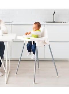 MAAS Adjustable High Chair with Food Tray and Safety Belt for Children 90X66X54 Cm  - Image 1