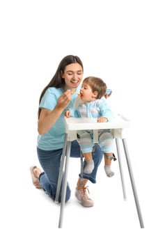 MAAS Adjustable High Chair with Food Tray and Safety Belt for Children 90X66X54 Cm  - Image 2