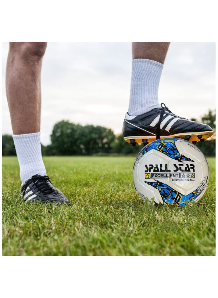 Spall Football Soccer Ball For Matches World Cup Best Indoor/Outdoor Water Proof Ball For Professional Training And Match Men And Women Youth And Adult - Image 2