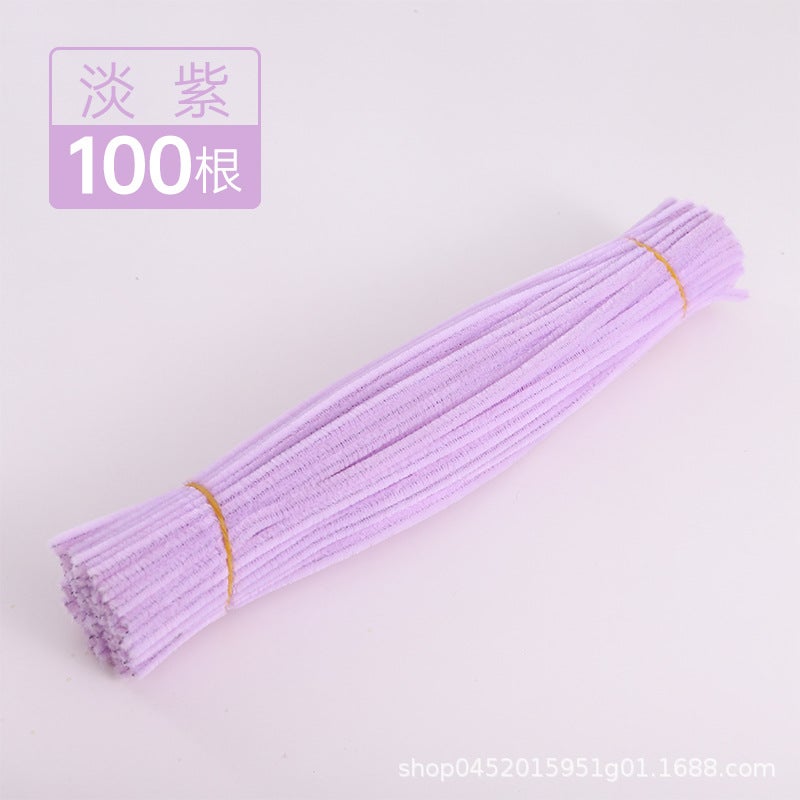 [] Macaron Wool Root Twist Bar Bouquet Handmade Diy Material Bag Encryption Color Wool - Image 1