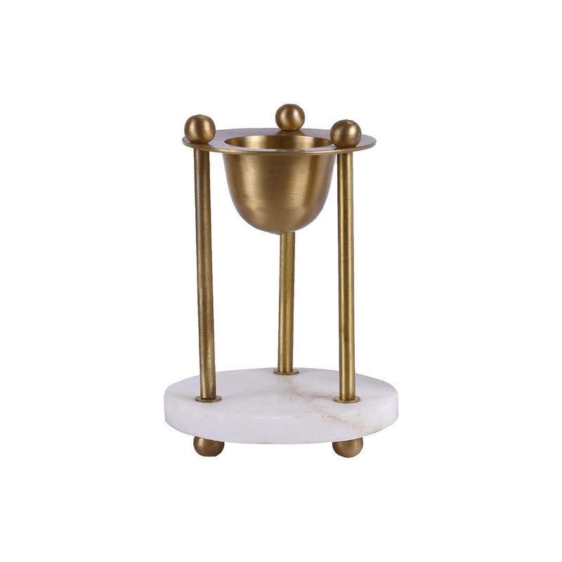 PNC PAVITRAM NATURE CARE PNCPavitram Nature Care Presents Camphor LAMP Stand Stone Base Set of 01 with 100gms Camphor Packet and Tea Candle  - Image 1