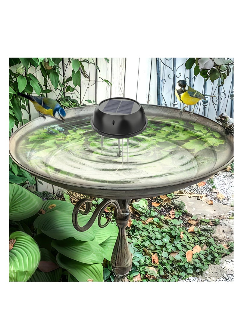 Excefore Solar Powered Bird Bath Water Agitator, Solar Water Oxygenating Water Wave Device, Bird Bath Solar Power with 3 Fixers for Outdoor,Patio, Garden Decor, Pond Fish Tank, Hummingbird, Black - Image 3