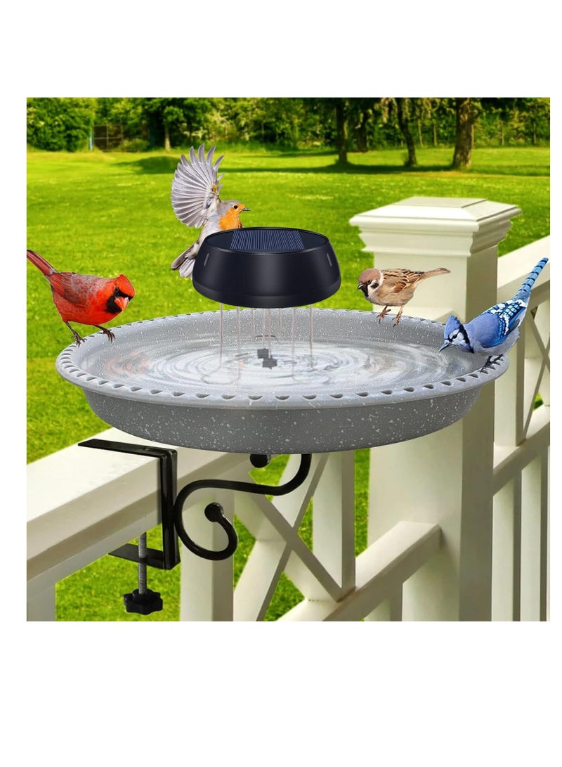 Excefore Solar Powered Bird Bath Water Agitator, Solar Water Oxygenating Water Wave Device, Bird Bath Solar Power with 3 Fixers for Outdoor,Patio, Garden Decor, Pond Fish Tank, Hummingbird, Black - Image 2