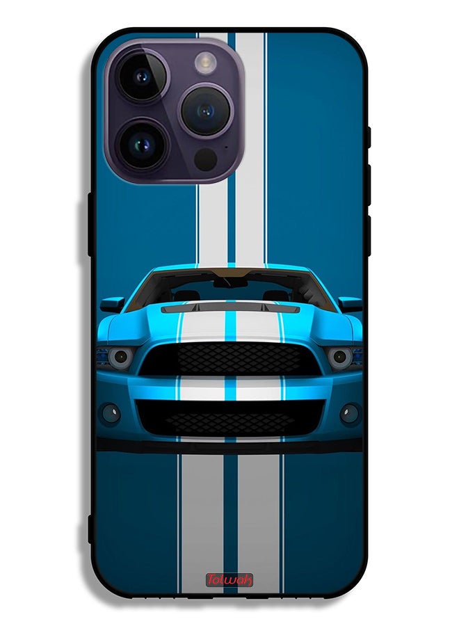 Tolwak Apple iPhone 14 Pro Max Protective Case Car Abstract Art - Image 2