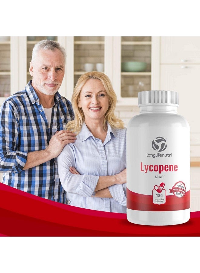 LongLifeNutri Lycopene 50Mg 180 Vegetarian Capsules; Supplement Health; Natural Tomato Extract Nongmo; Pure Powder - Image 4