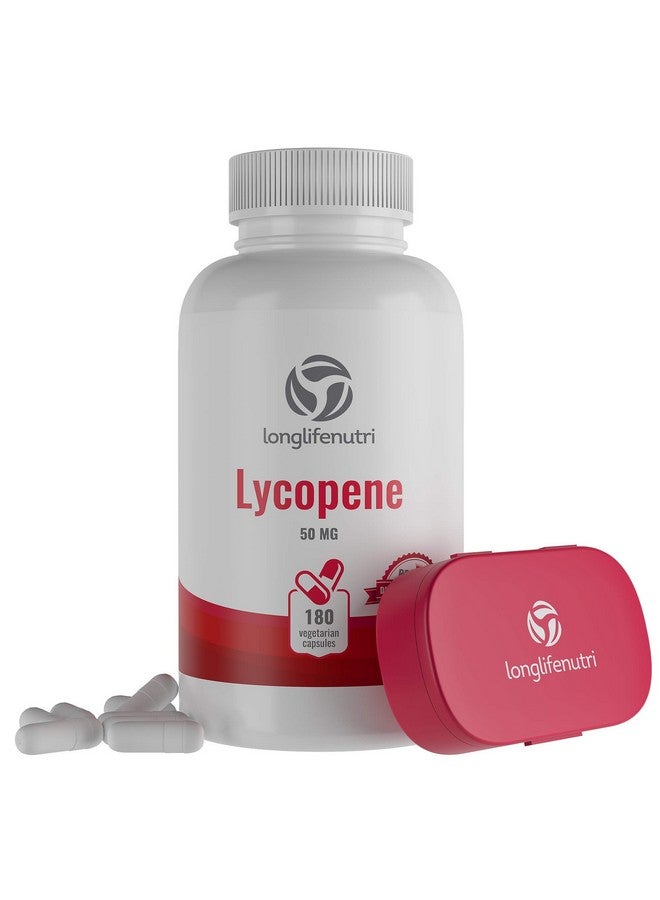 LongLifeNutri Lycopene 50Mg 180 Vegetarian Capsules; Supplement Health; Natural Tomato Extract Nongmo; Pure Powder - Image 2