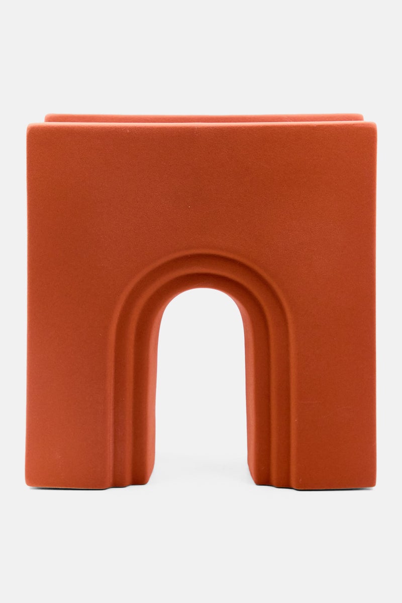 Muy Mucho Decorative Ceramic Vase, Old Rose  - Image 1