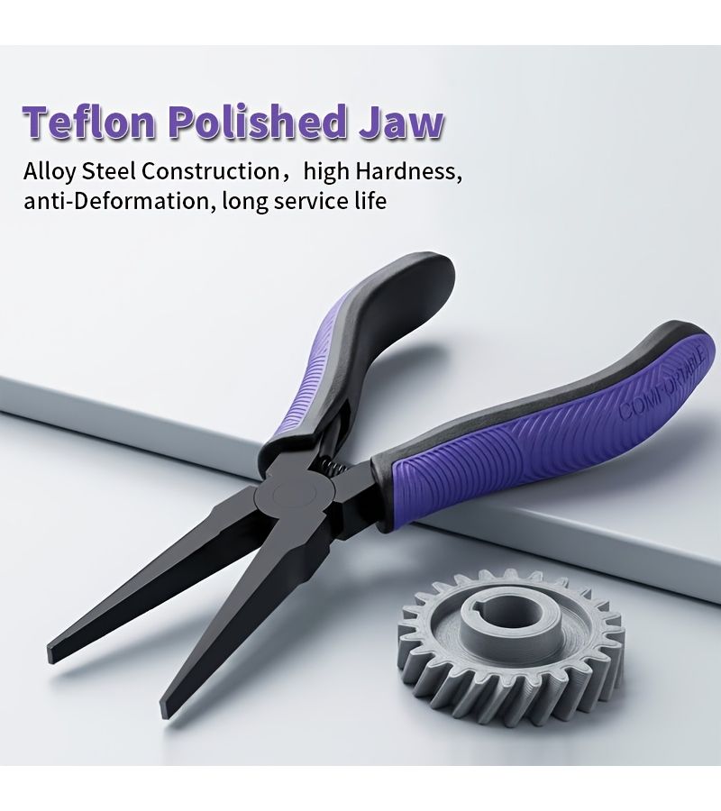 3D Print Support Removal Pliers Teflon Coated Thin Flat Jaw Spring Loaded Non Slip Grip Rust Proof Precision Tool For FDM SLA LCD 3D Printers - Image 5