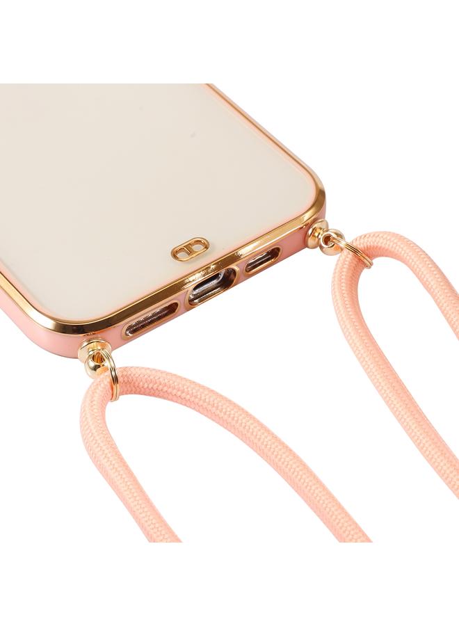 اس-توب جراب لهاتف iPhone 14 Pro Max مطلي بالكهرباء من مادة TPU ثنائية اللون مع حبل - Image 3