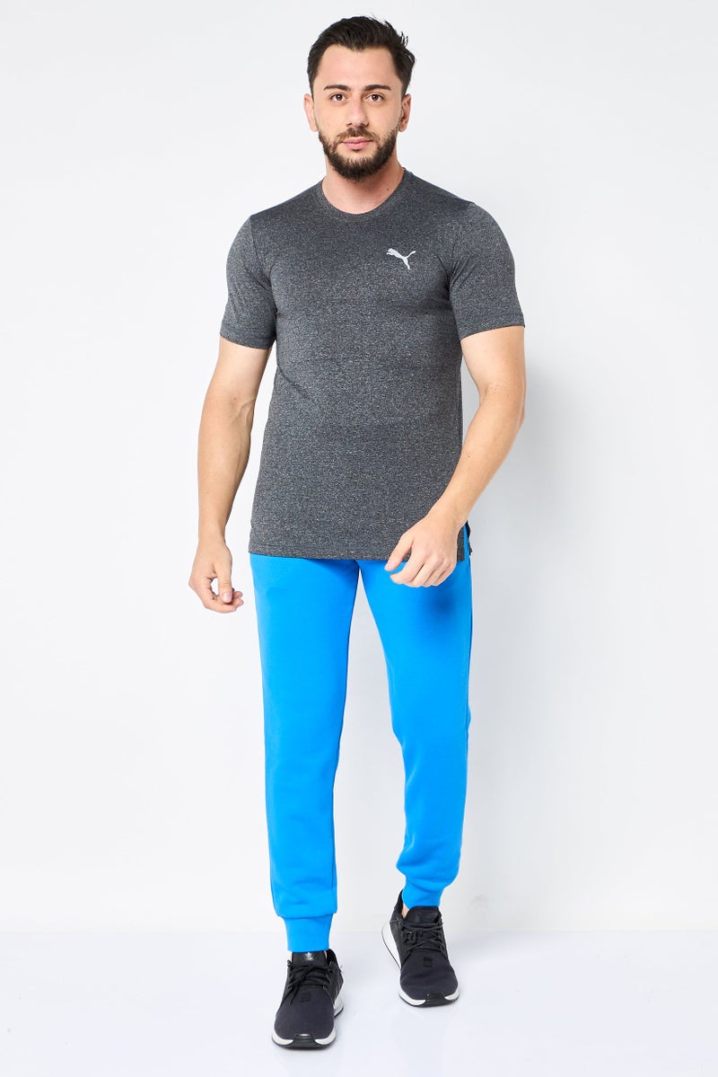 PUMA Men Regular Fit Short Sleeves Training T-shirt, Dark Grey - Image 2