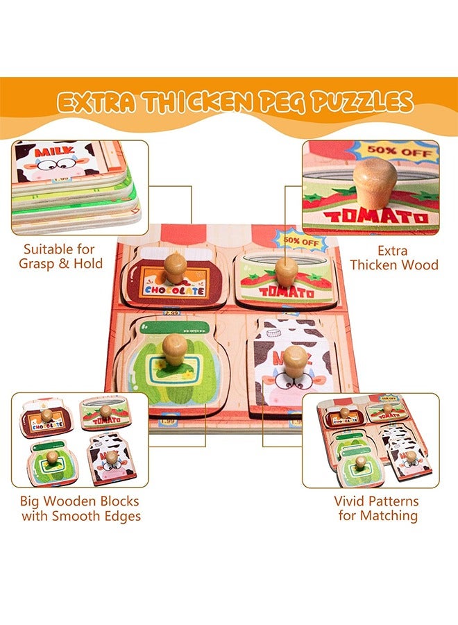 Organizer 3D Wooden Puzzle Board – Early Learning Farm Animal Cognition Toy for Toddlers, Hand Grabbing Educational Jigsaw, Durable Wooden Design for Ages 0-3 Years, Perfect Holiday Gift for birthday & More - Image 5