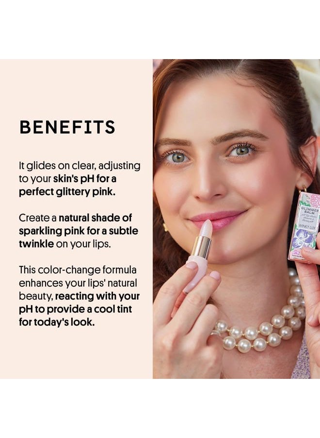 Winky Lux Glimmer Balm, pH Lip Balm, Color Changing Lipstick and Tinted Lip Balm, Vegan & Cruelty Free Lip Balm, Hydrate & Plump, Pink Shimmer Lipstick, Unicorn  - Image 3