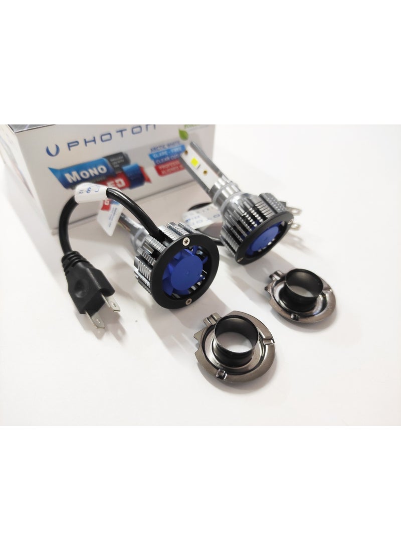 Replax - Photon Mono H7 12V-24V LED Xenon White 3+Plus 7000 Lumen Headlight - Image 1