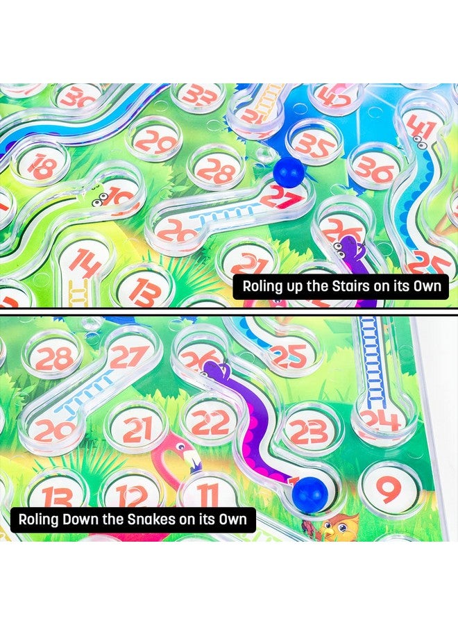 راتاناز لعبة الثعابين والسلالم المتدحرجة مع مفهوم الكرة المنزلقة من راتنا | طريقة جديدة للعب هذه اللعبة اللوحية التقليدية للأطفال والعائلة - Image 4