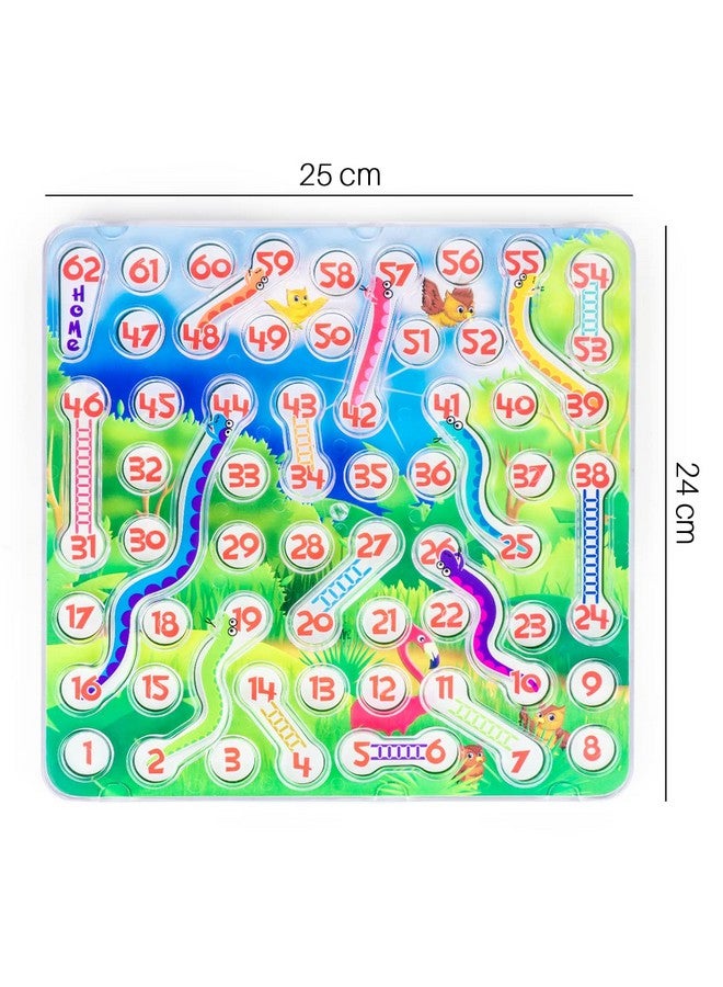 راتاناز لعبة الثعابين والسلالم المتدحرجة مع مفهوم الكرة المنزلقة من راتنا | طريقة جديدة للعب هذه اللعبة اللوحية التقليدية للأطفال والعائلة - Image 5