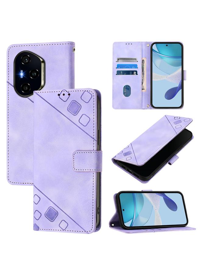 S-TOP Case For Honor 400 Skin-feel Embossed Leather Phone Case - Image 1