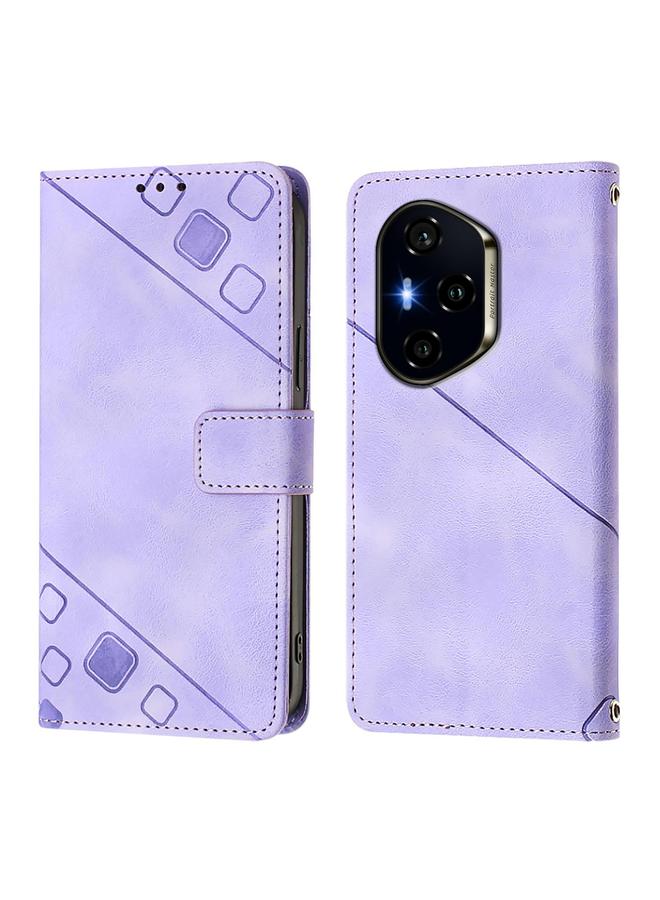 S-TOP Case For Honor 400 Skin-feel Embossed Leather Phone Case - Image 2