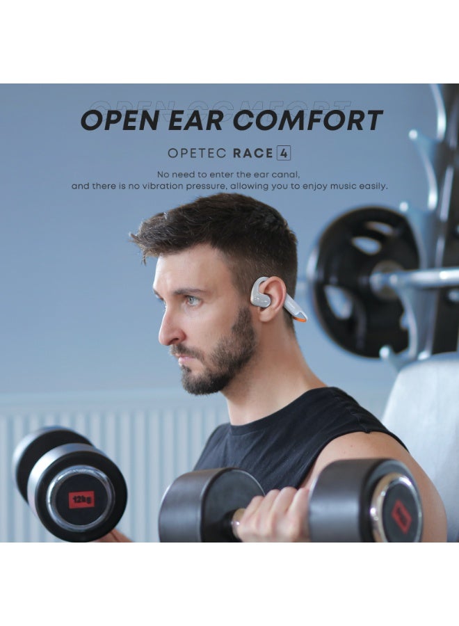 لانجسدام سماعات بلوتوث لاسلكية بتقنية التوصيل الهوائي – سماعات رياضية للجري بدون إدخال الأذن، غير معتمدة على التوصيل العظمي، اتصال مزدوج بالأجهزة، صوت عالي الدقة مع تعزيز الجهير، بطارية تدوم 15 ساعة، شحن سريع USB-C - Image 5