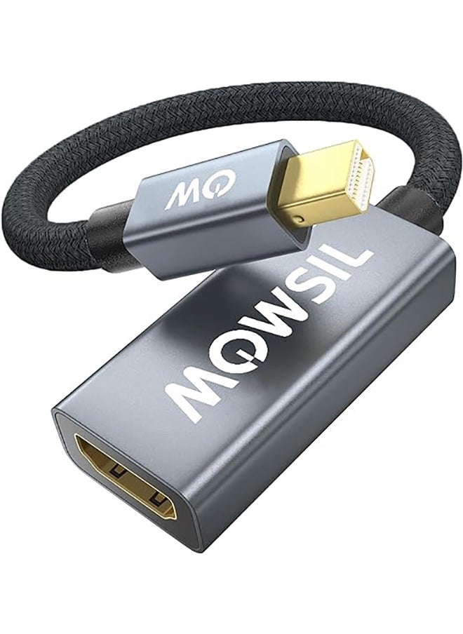 MOWSIL Mini DisplayPort to HDMI Adapter, Mini DP Male to DP Female Converter, Supported Resolution 4K@60Hz for iMac, Laptop, Mac Mini, Monitor, HDTV, Projector  - Image 1