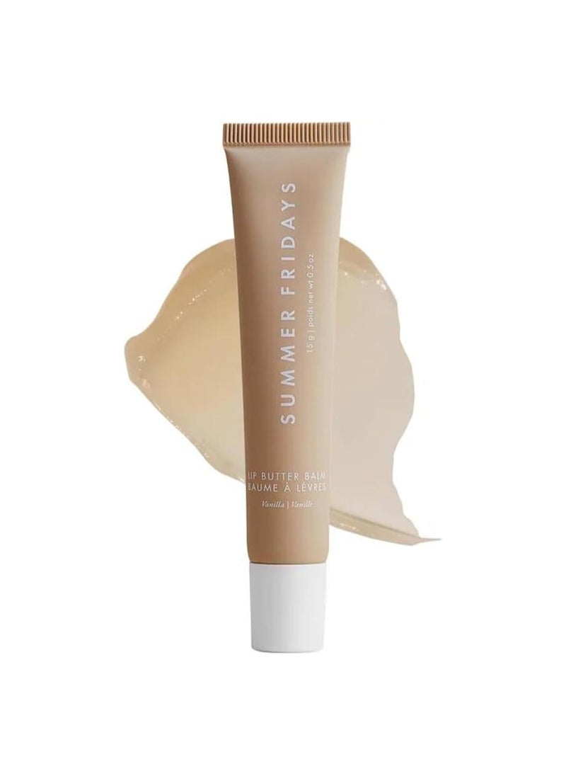 SUMMER FRIDAYS Summer Fridays Lip Butter Balm - Conditioning Lip Mask and Lip Balm for Instant Moisture, Shine and Hydration - Sheer-Tinted, Soothing Lip Care - Vanilla (.5 Oz)  - Image 1