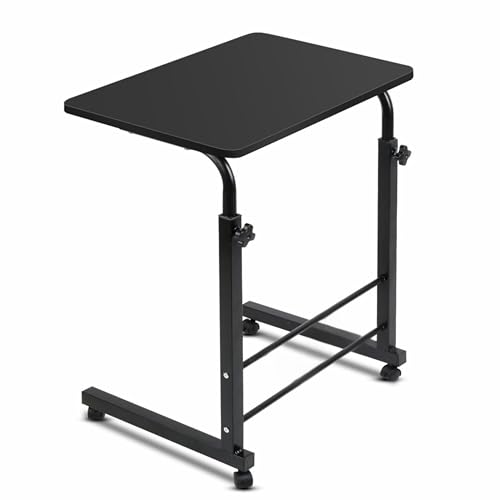 RADIANT Multi-Purpose Laptop Table, Study Table | Adjustable Height, Portable for Office, Work Form Home | DIY Table, Easy to Assemble (Black with Black Leg) - Image 1