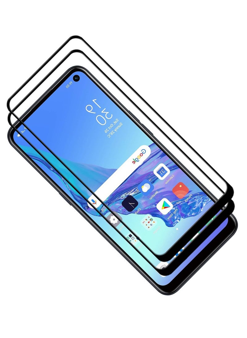 ACLIX 2 Pieces Antistatic ESD Dustproof Premium Quality High Definition Tempered Glass Screen Protector Designed For Oppo A53 - Image 1